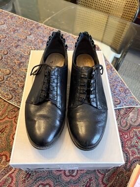 Marcel Ostertag X Tamaris Eleanor Leather Shoes Black Size 40 EU